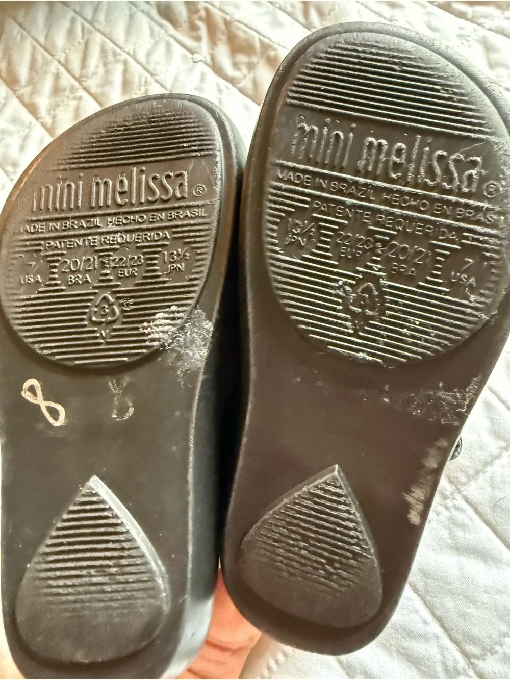 Mini Melissa Black Kids Mary Jane Shoes with Bambi Character